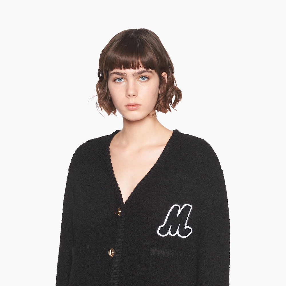Single-breasted bouclé jacket - 5