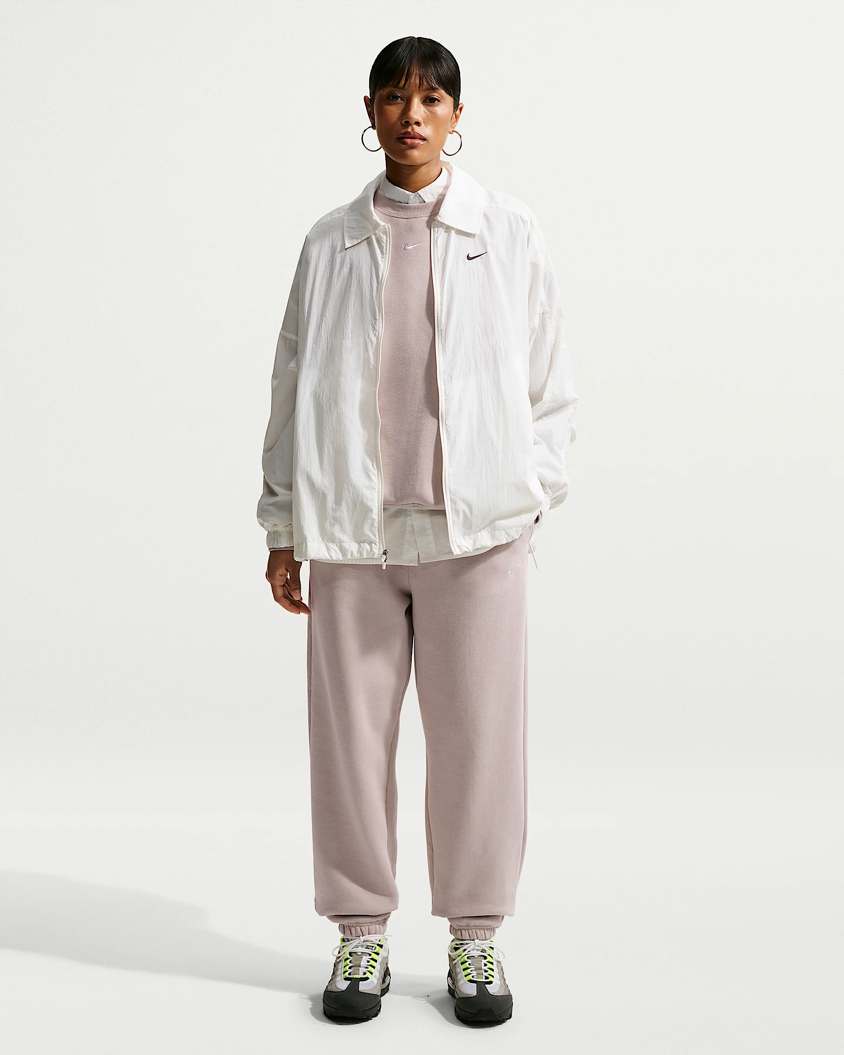 Nike Studio Fleece Medium Weight Women's High-Rise Oversized Cuffed Pants - 1
