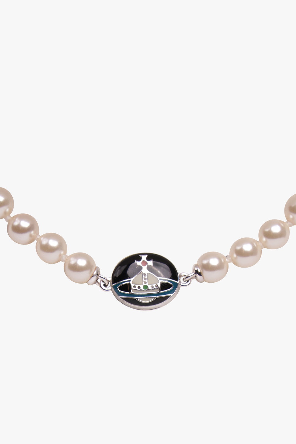 LOELIA PEARL NECKLACE | CREAM ROSE PEARL/SILVER - 2