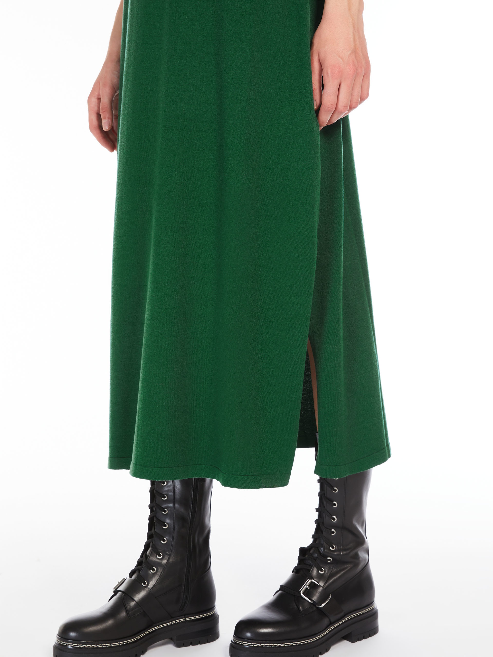 UNISONO Sleeveless stretch viscose dress - 5