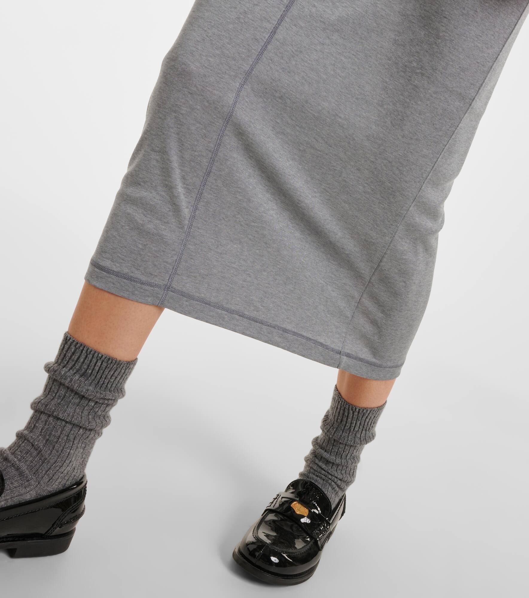 Silk midi skirt - 5