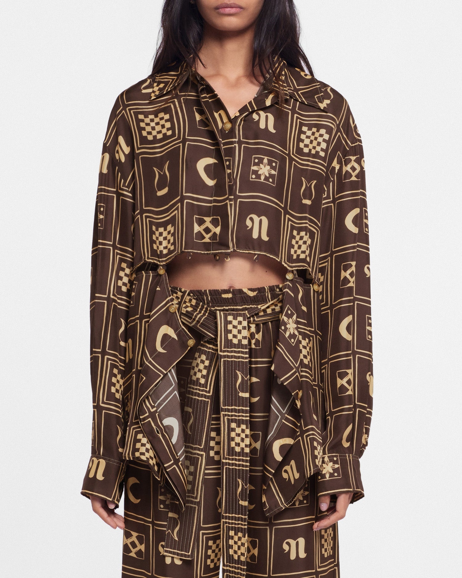 Printed Silk-Twill Shirt - 2