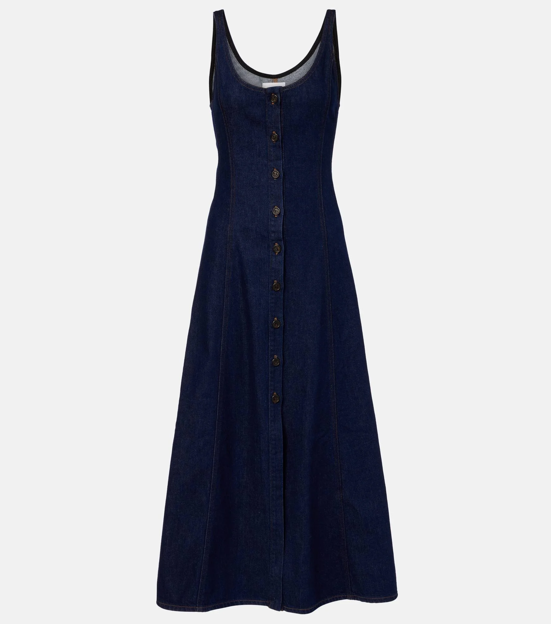 x Argent Farrow denim midi dress - 1
