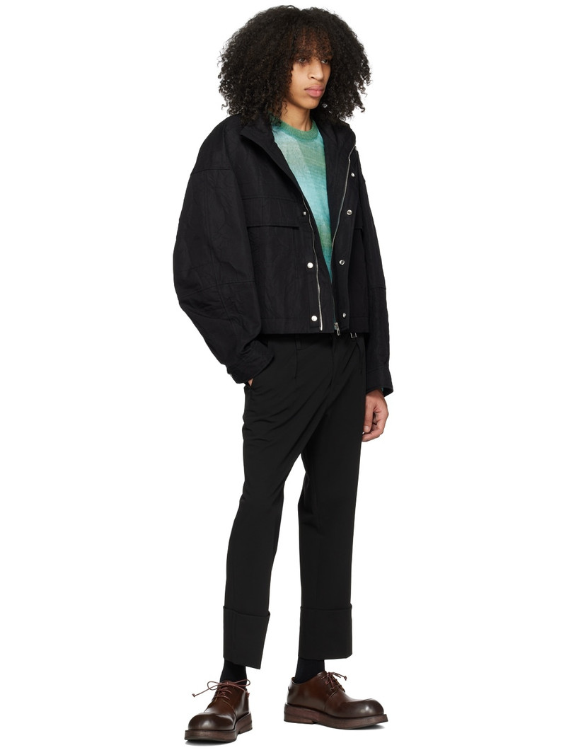 Wooyoungmi Black Press-Stud Jacket outlook