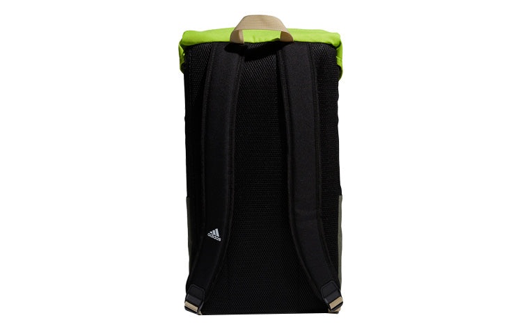 adidas Flap Two-Layer Backpack 'Black Green' GE5784 - 3