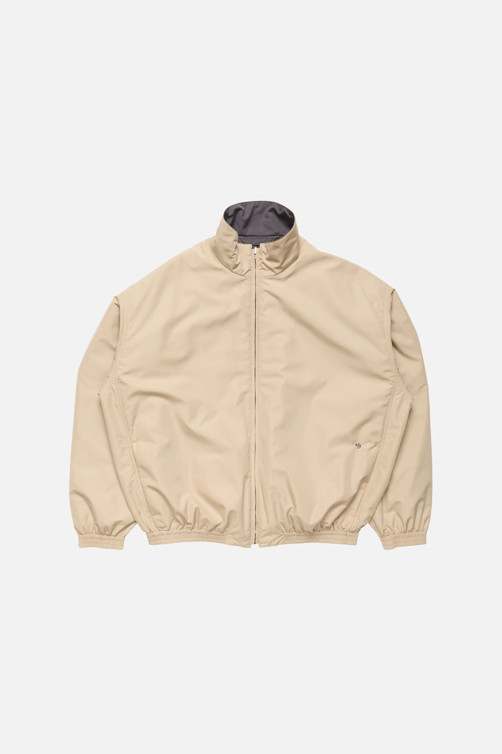 Reversible logo jacket - Beige - 1