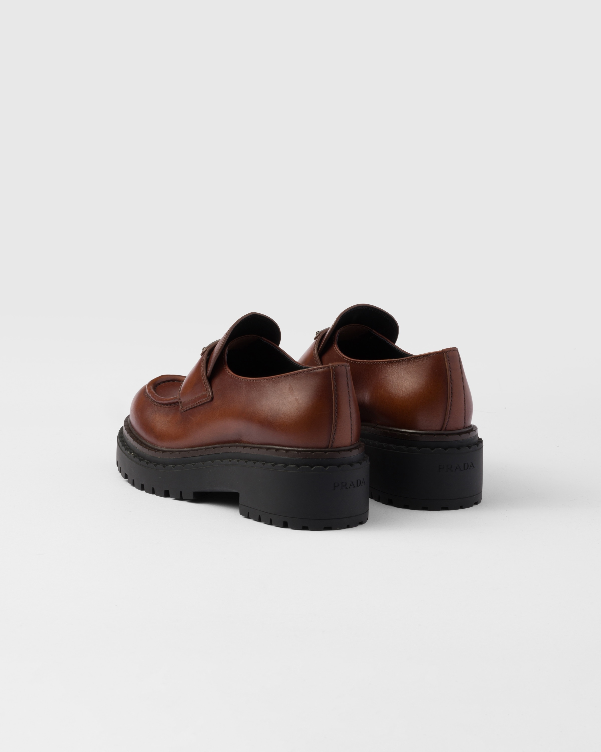 Double Chocolate leather loafers - 5