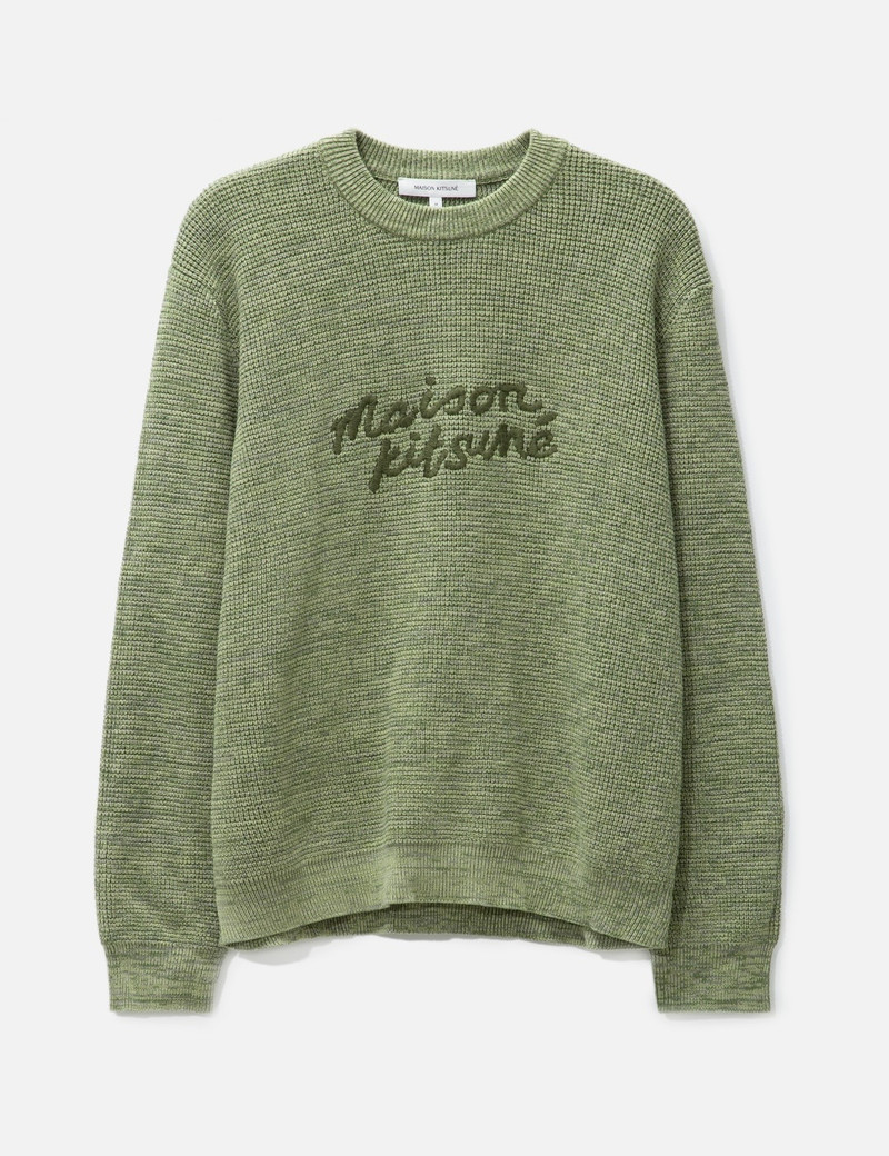 MAISON KITSUNE HANDWRITING COMFORT SWEATER 1