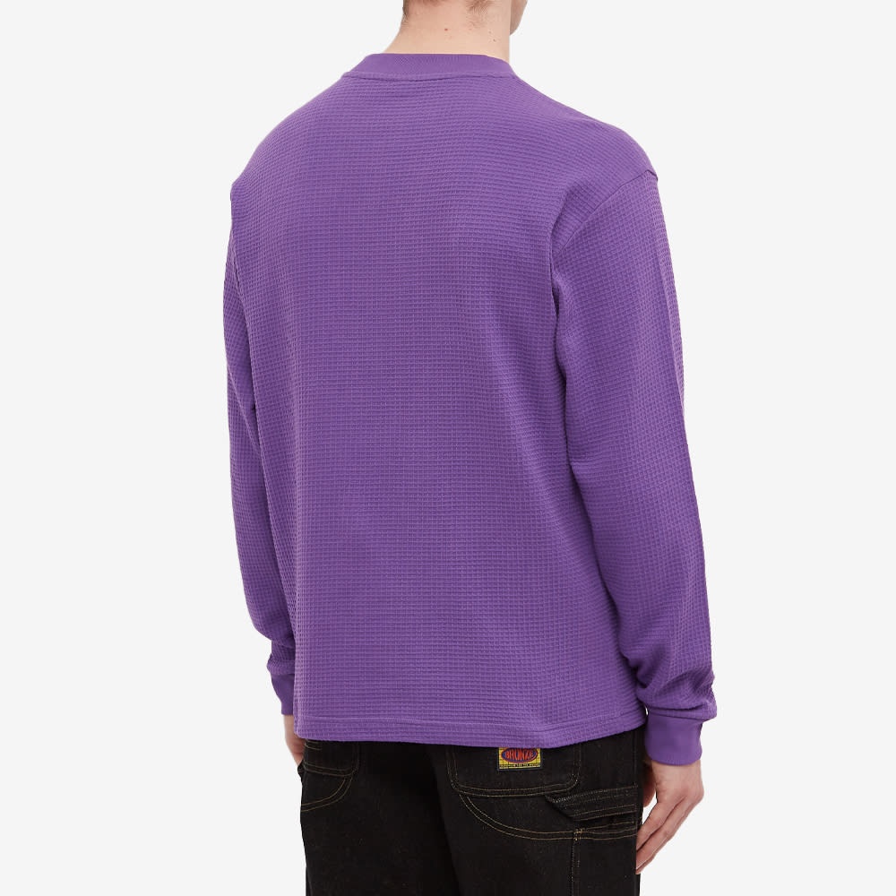 Brain Dead Long Sleeve Core Mock Neck Waffle Tee - 3