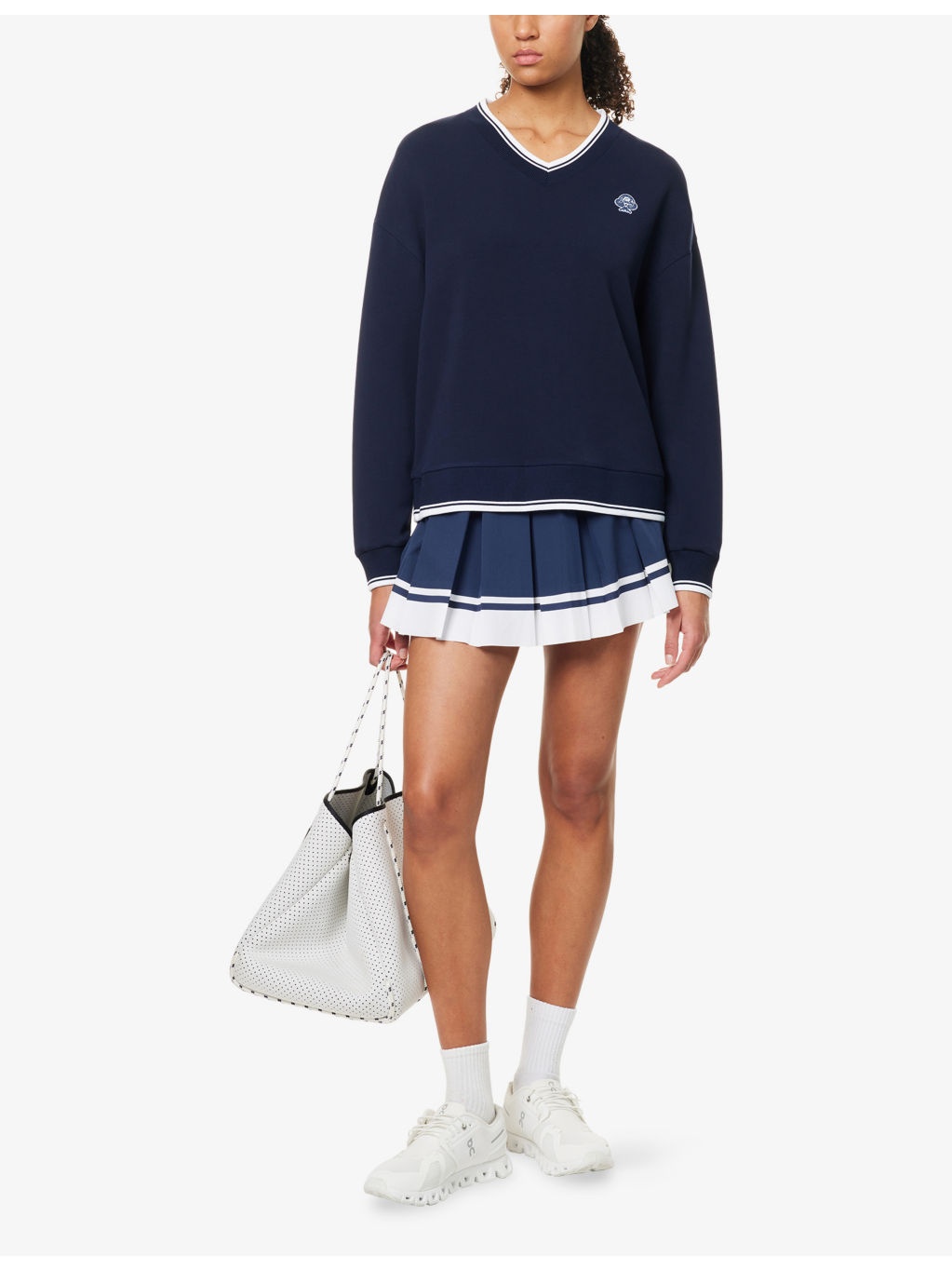 Iona Embroidered-Logo Knitted Jumper - 2