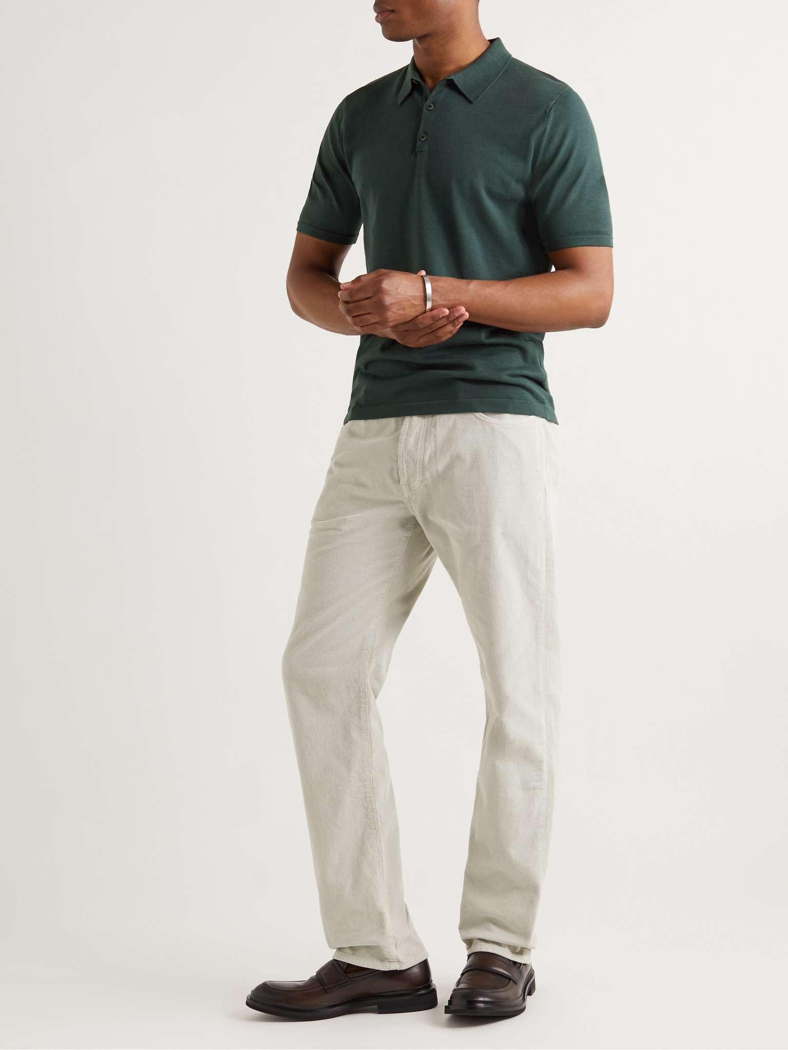 Slim-Fit Sea Island Cotton Polo Shirt - 2