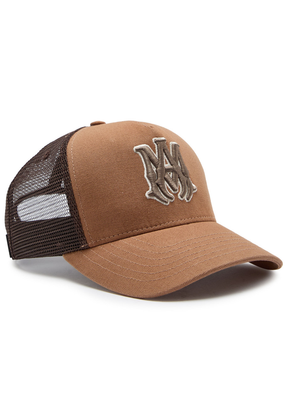 Amiri Ma Outline Embroidered Canvas Trucker hat - 1