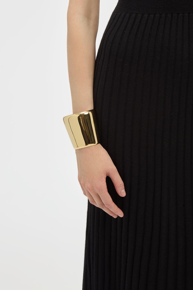 GABRIELA HEARST Long Cuff Bracelet in 18K Yellow Gold outlook
