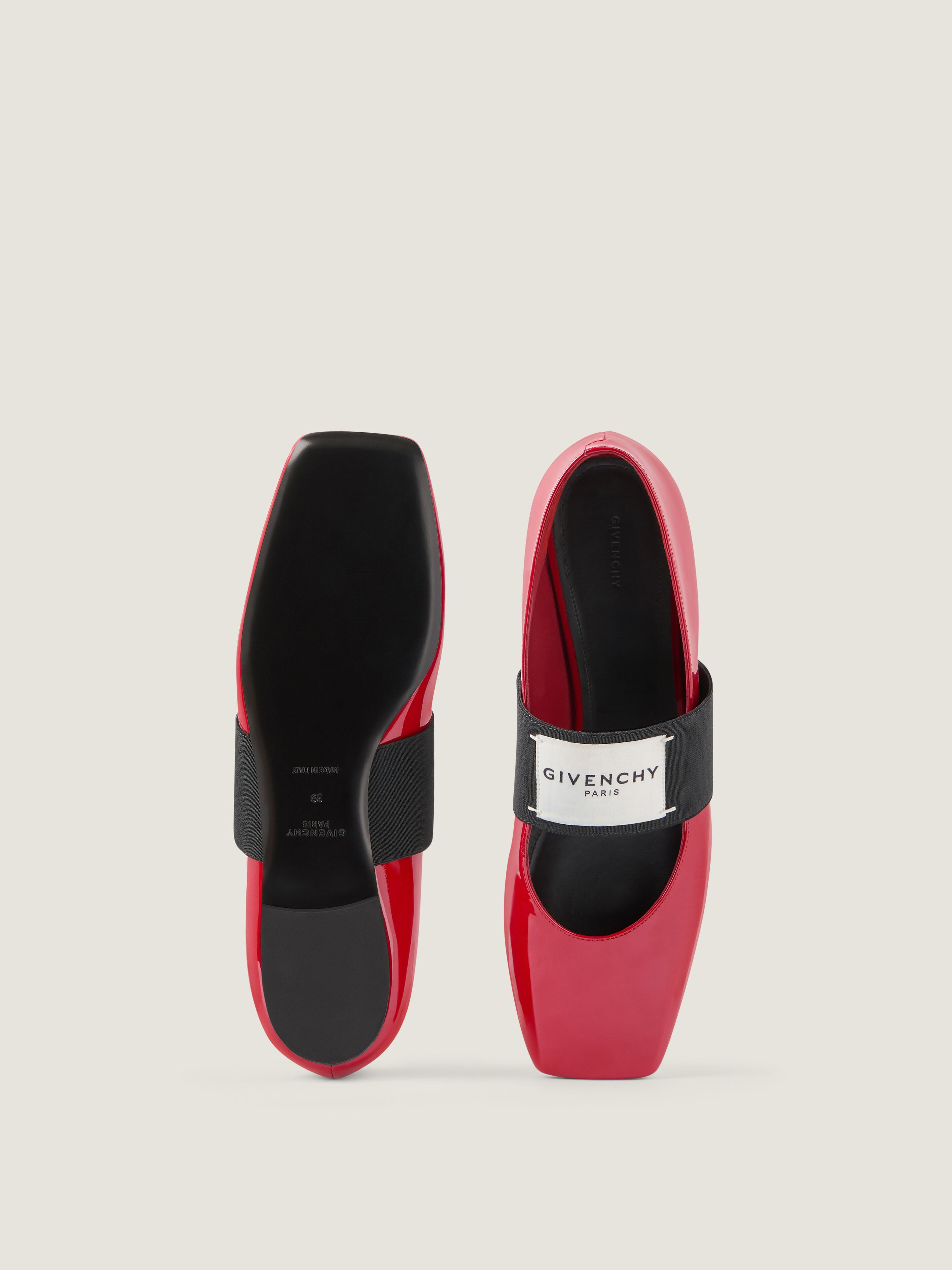 SLICED SQUARE BALLERINAS IN PATENT LEATHER - 5