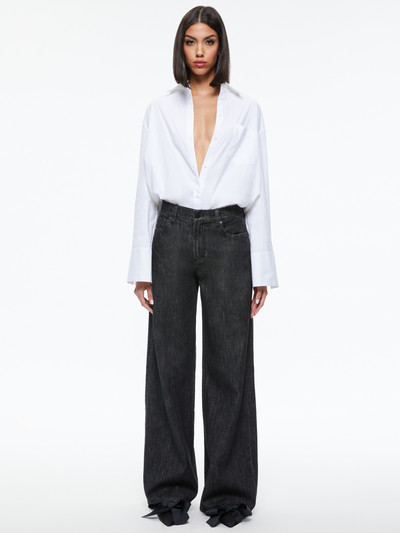 Alice + Olivia TRISH MID RISE BAGGY JEAN outlook