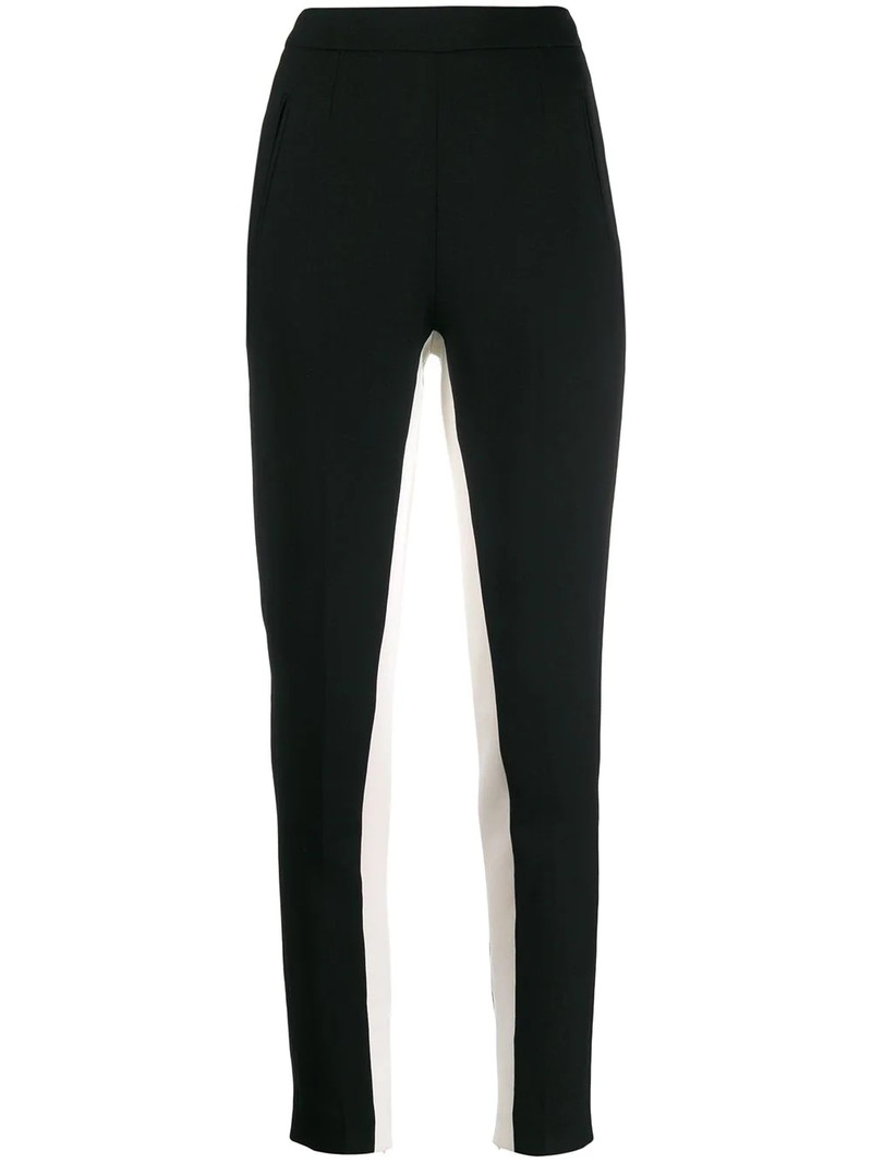 side stripes skinny trousers 1