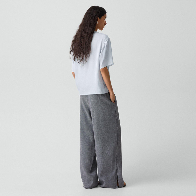 Theory Vented Pull-On Pant in Fluid Linen outlook