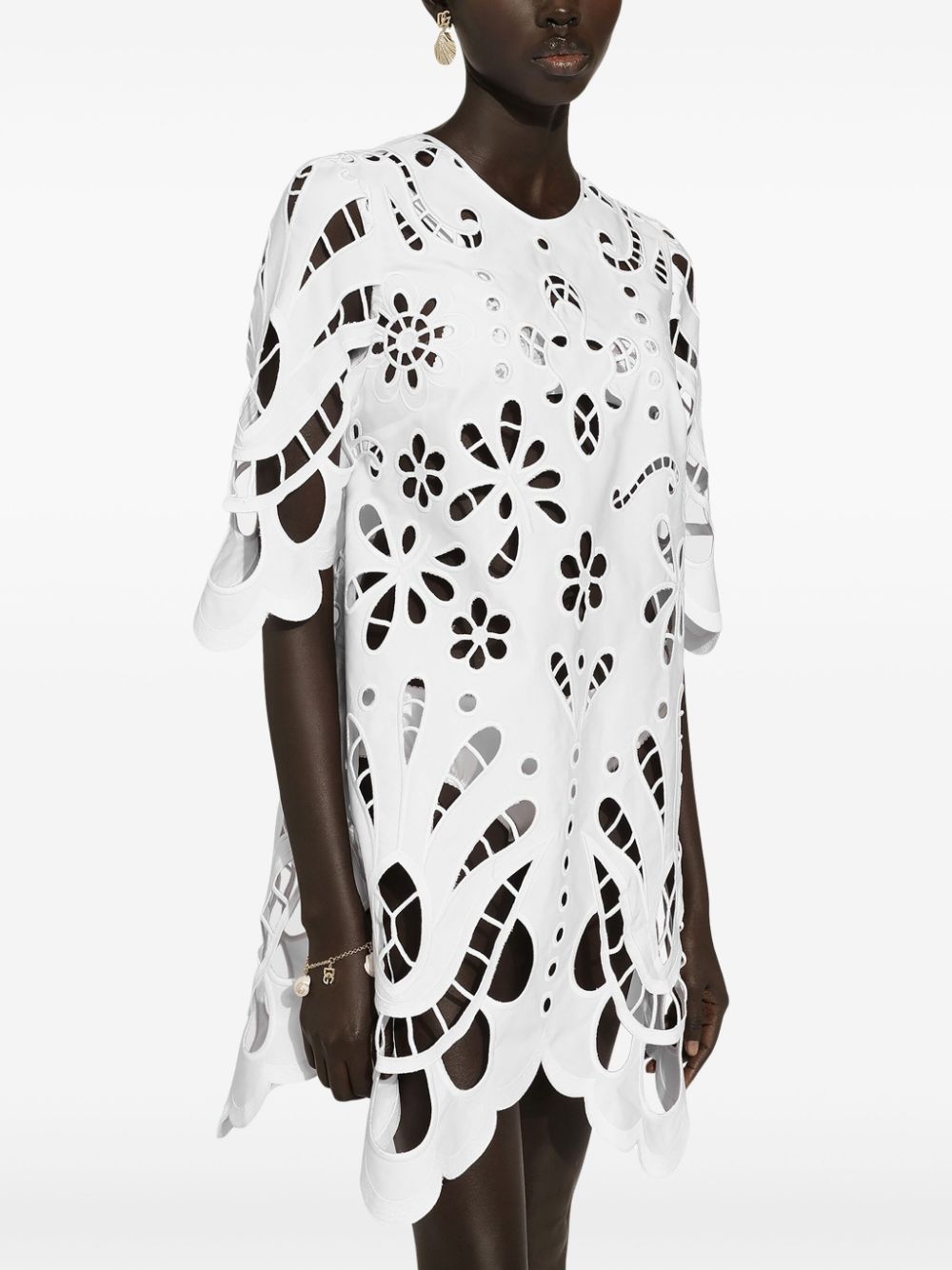 cut-out shift minidress - 5