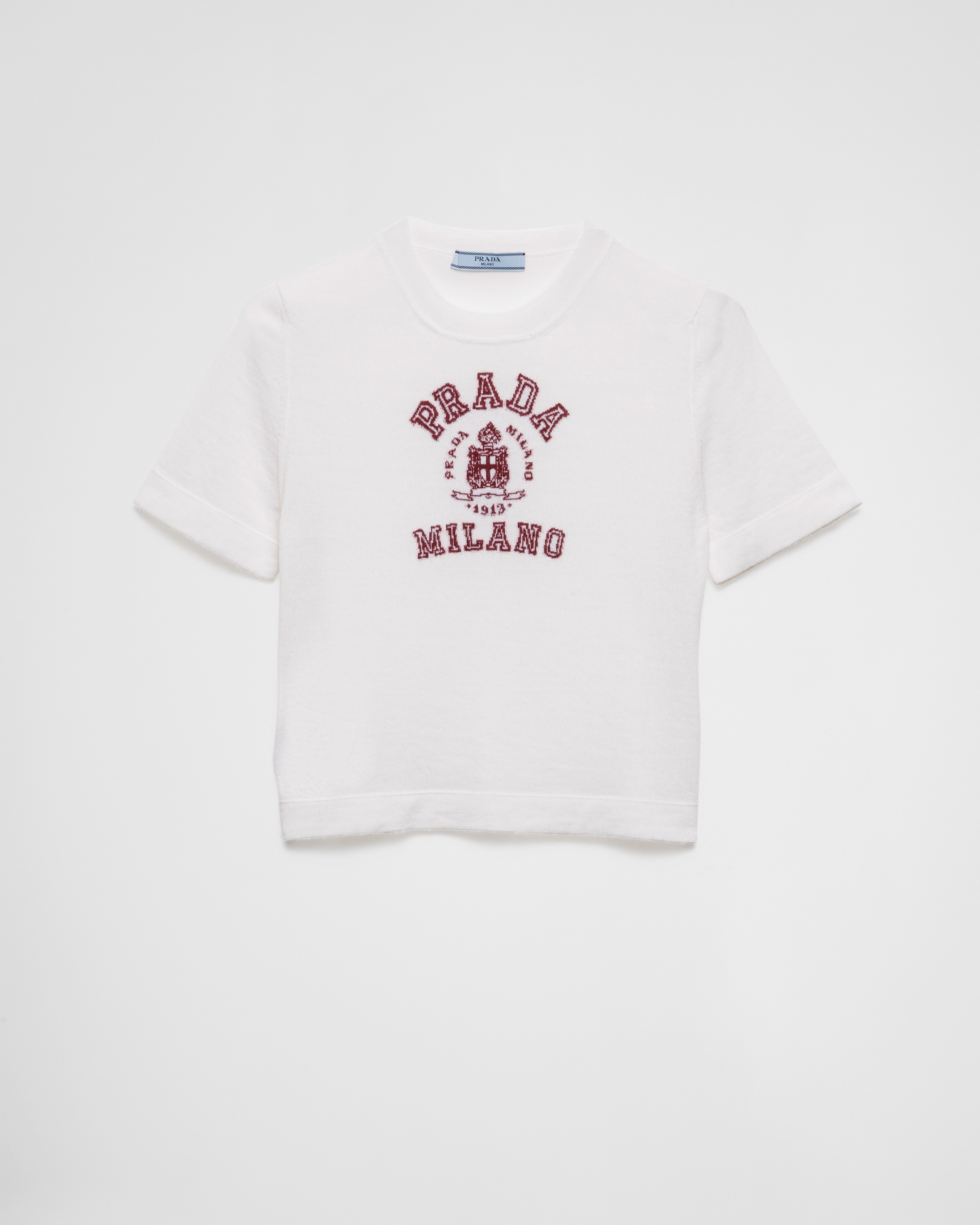 Cashmere intarsia T-shirt - 1