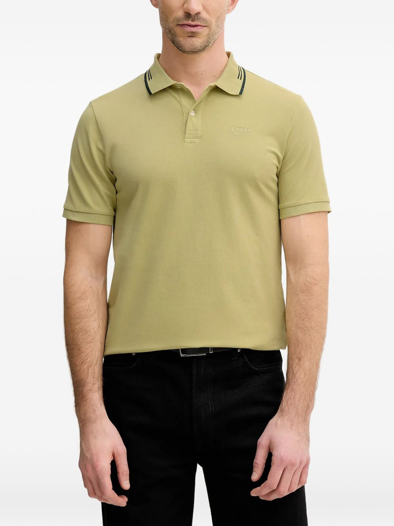 striped collar polo shirt 1