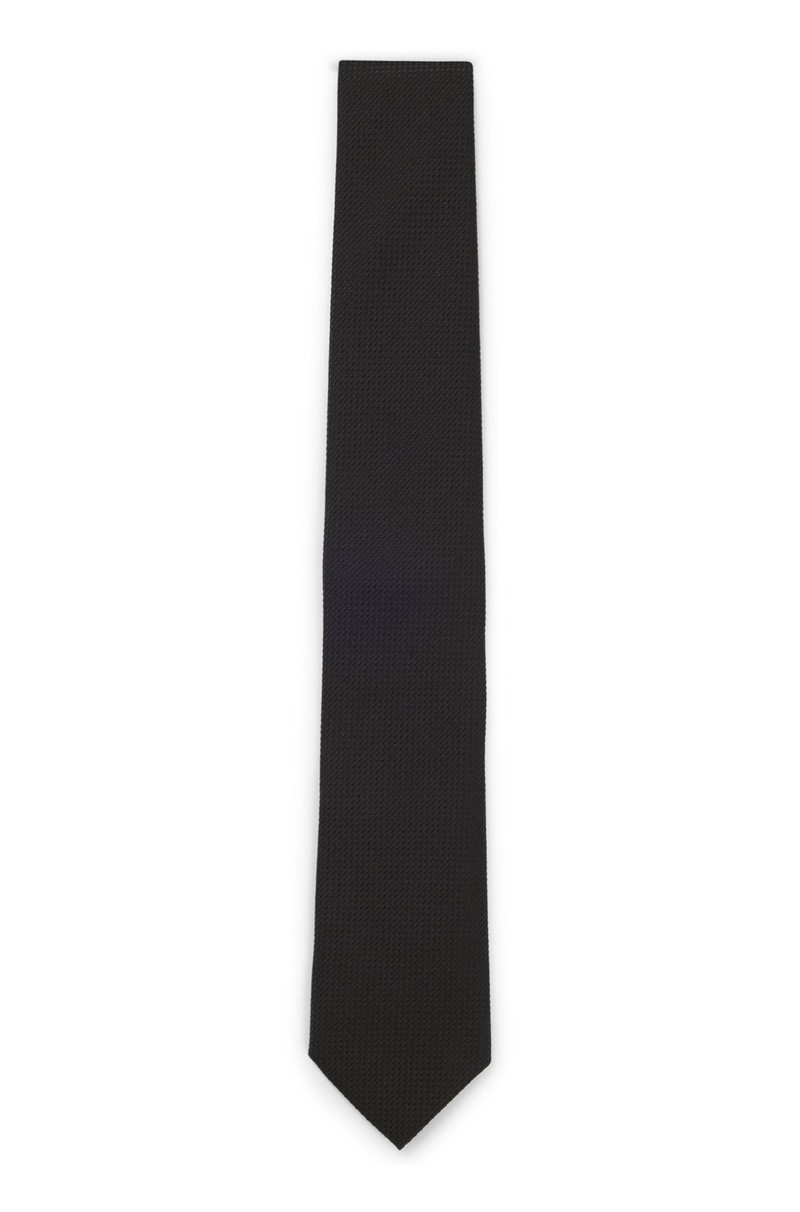 STRUCTURED TIE IN COTTON AND SILK 1