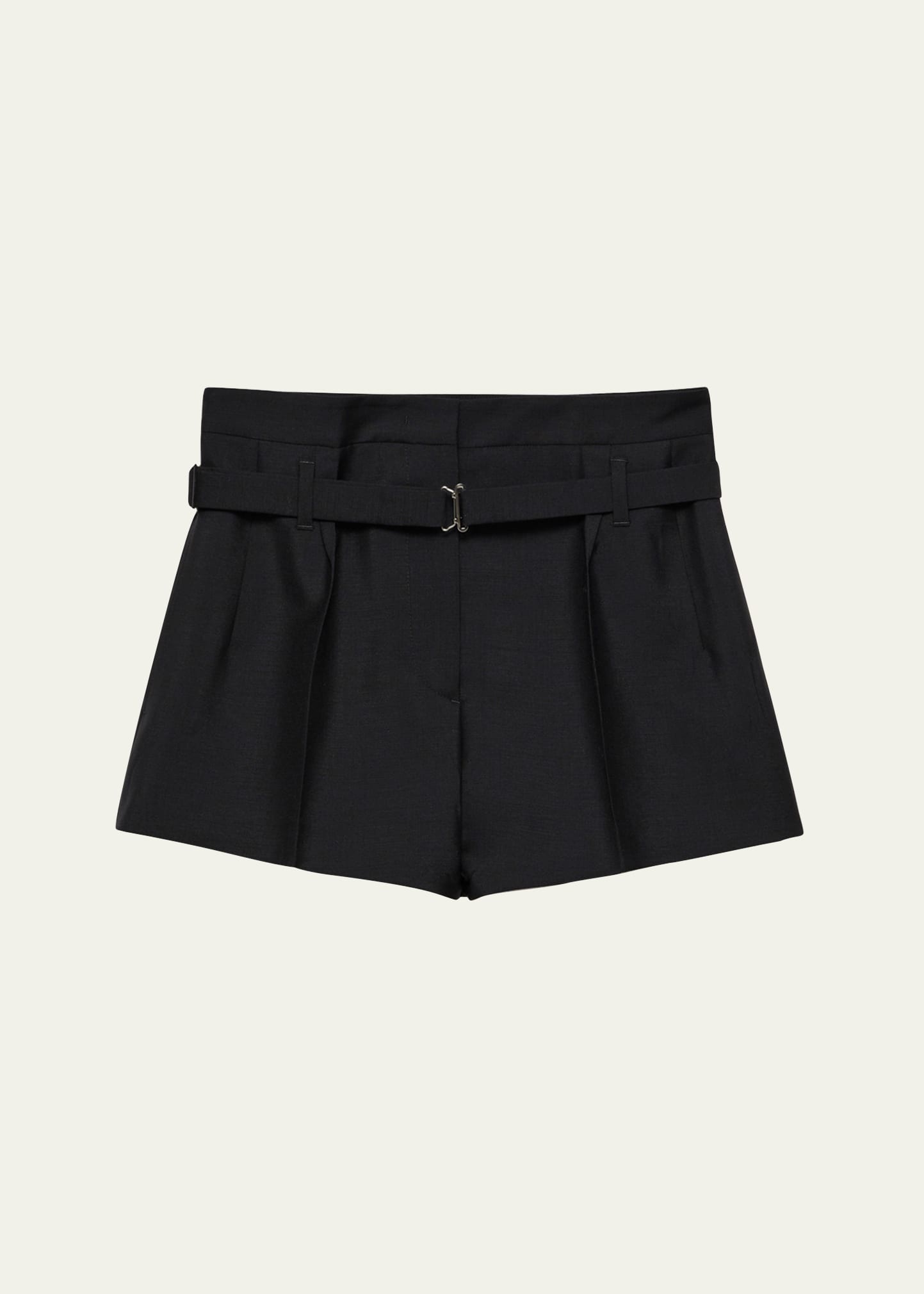 Belted Kid Mohair Shorts - 1