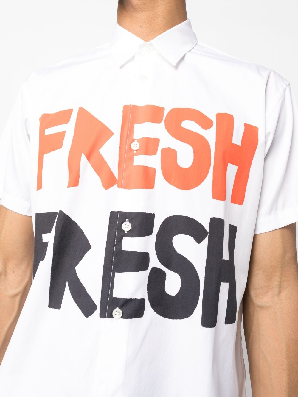 graphic-print cotton shirt - 5