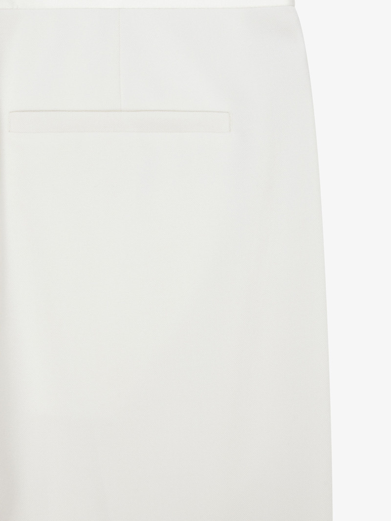 Givenchy TAILORED PANTS IN WOOL AND MOHAIR WITH SATIN WAISTBAND outlook