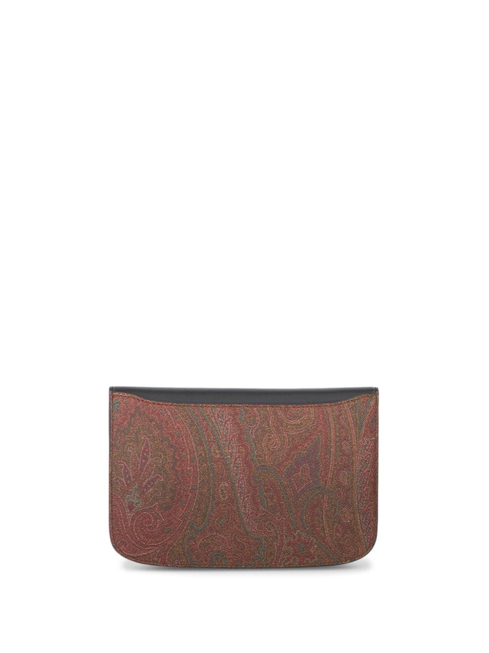 paisley-print leather wallet - 2