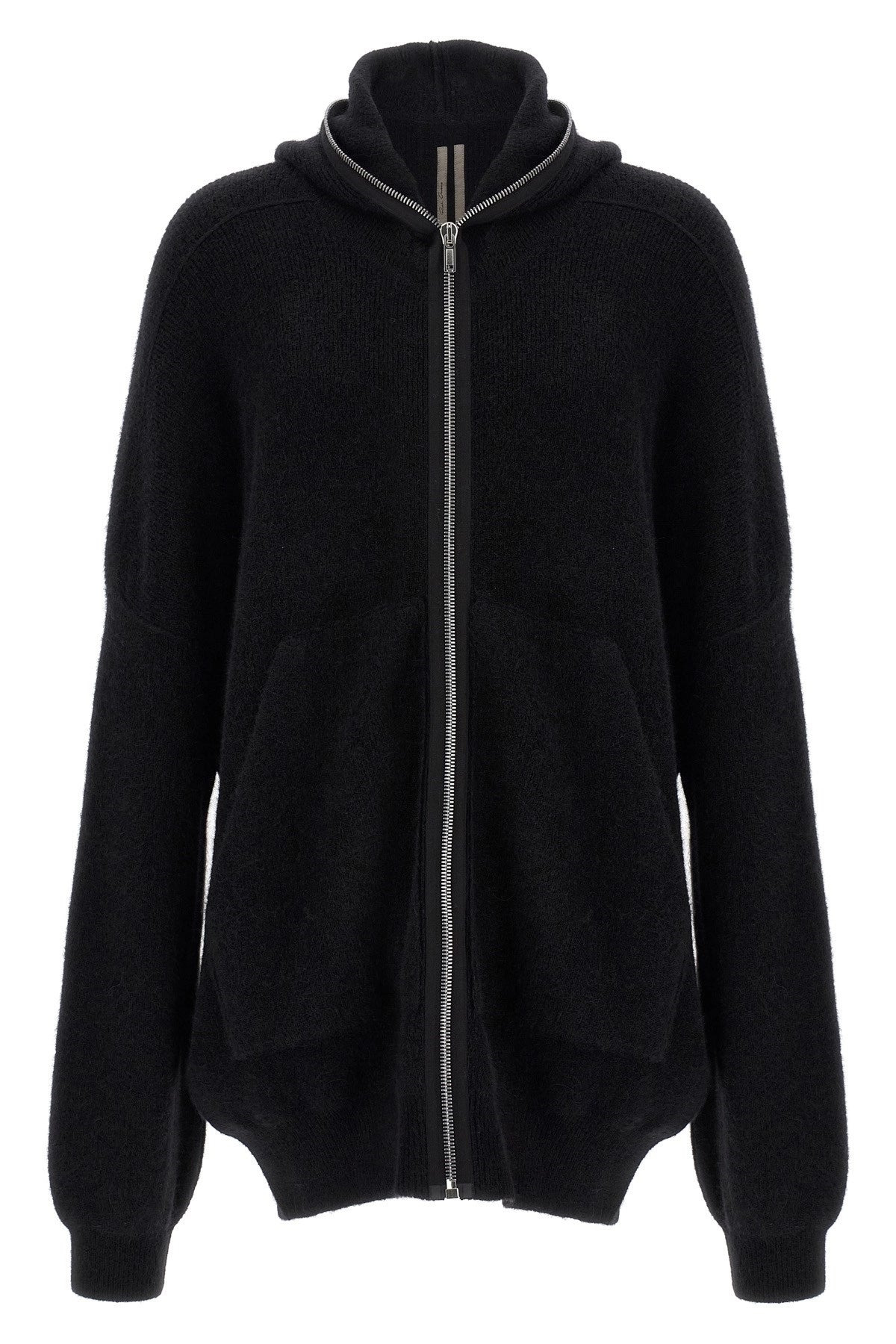 Rick Owens Men Hooded Wool Cardigan - 1