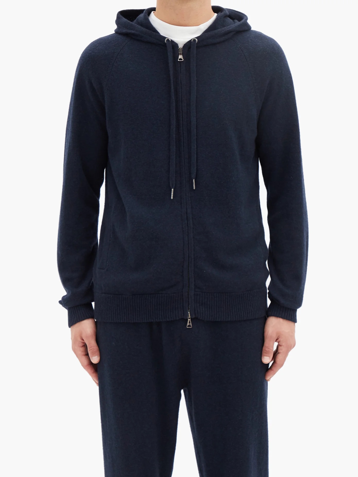 Finley zipped cashmere hooded sweatshirt - 5