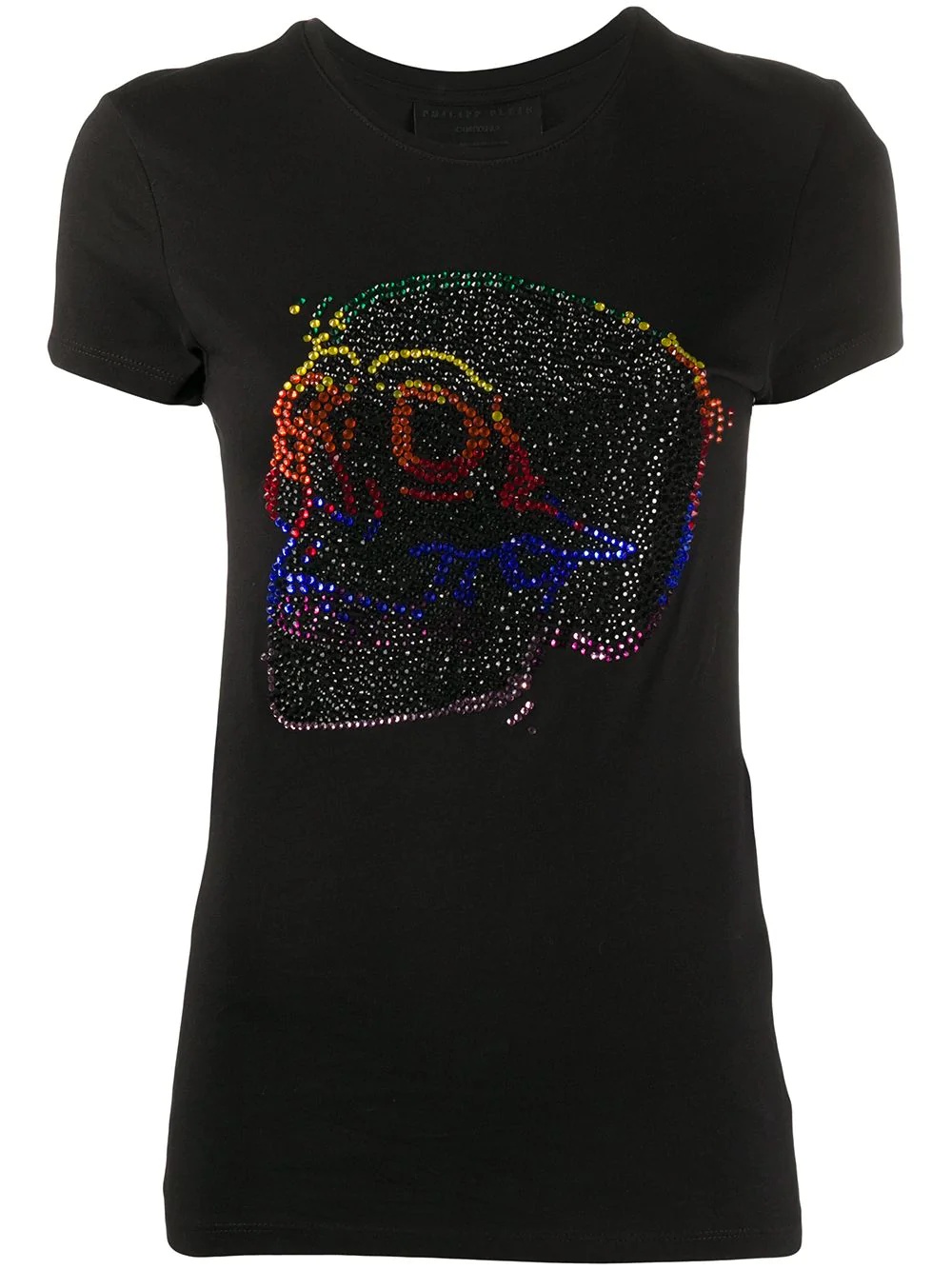 Look at me Skull rhinestone T-Shirt - 1