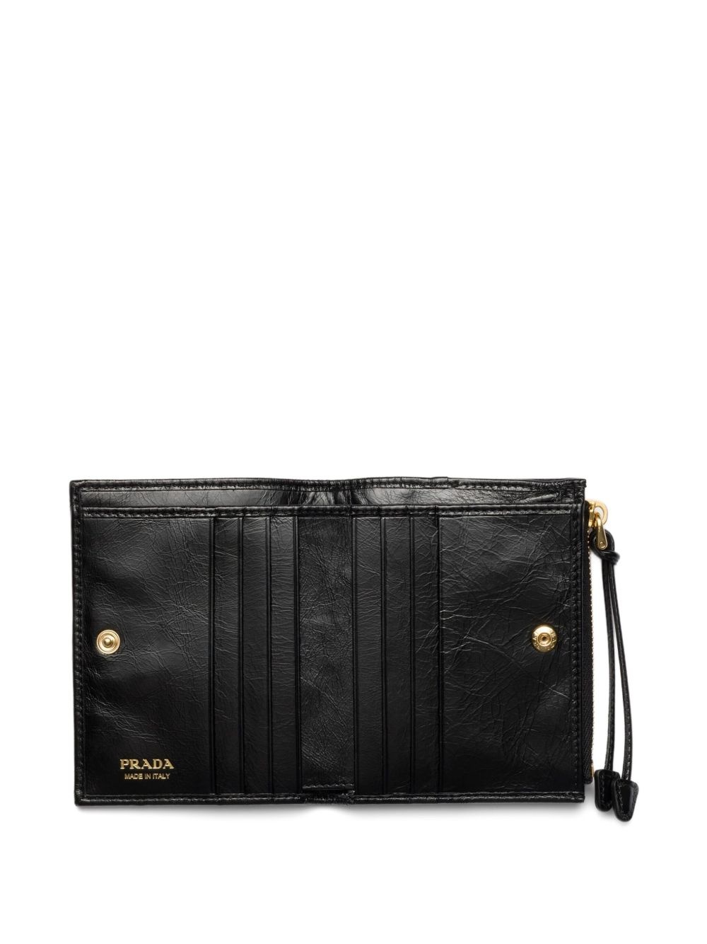 textured leather zip wallet - 4