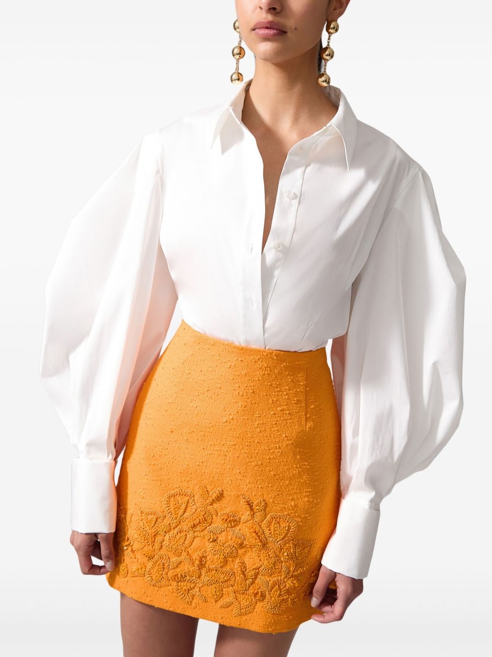 balloon-sleeve shirt - 4