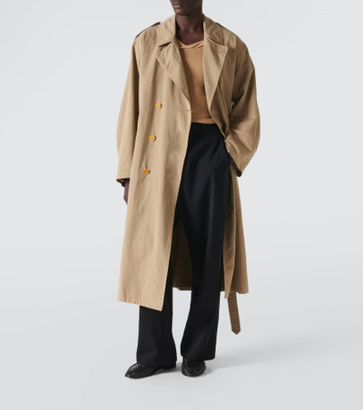 The Row Montrose cotton and linen trench coat outlook