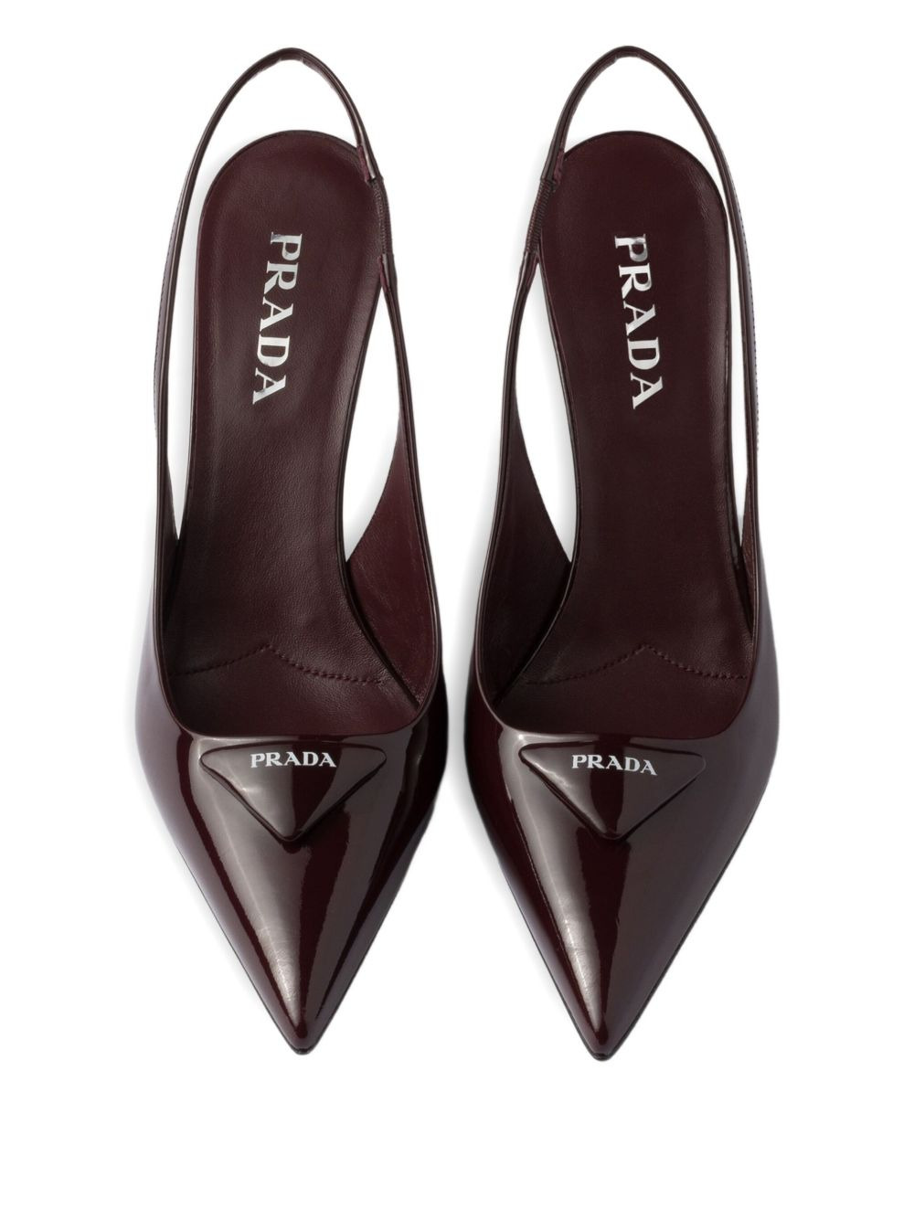 75mm pointed toe slingback pumps - 4