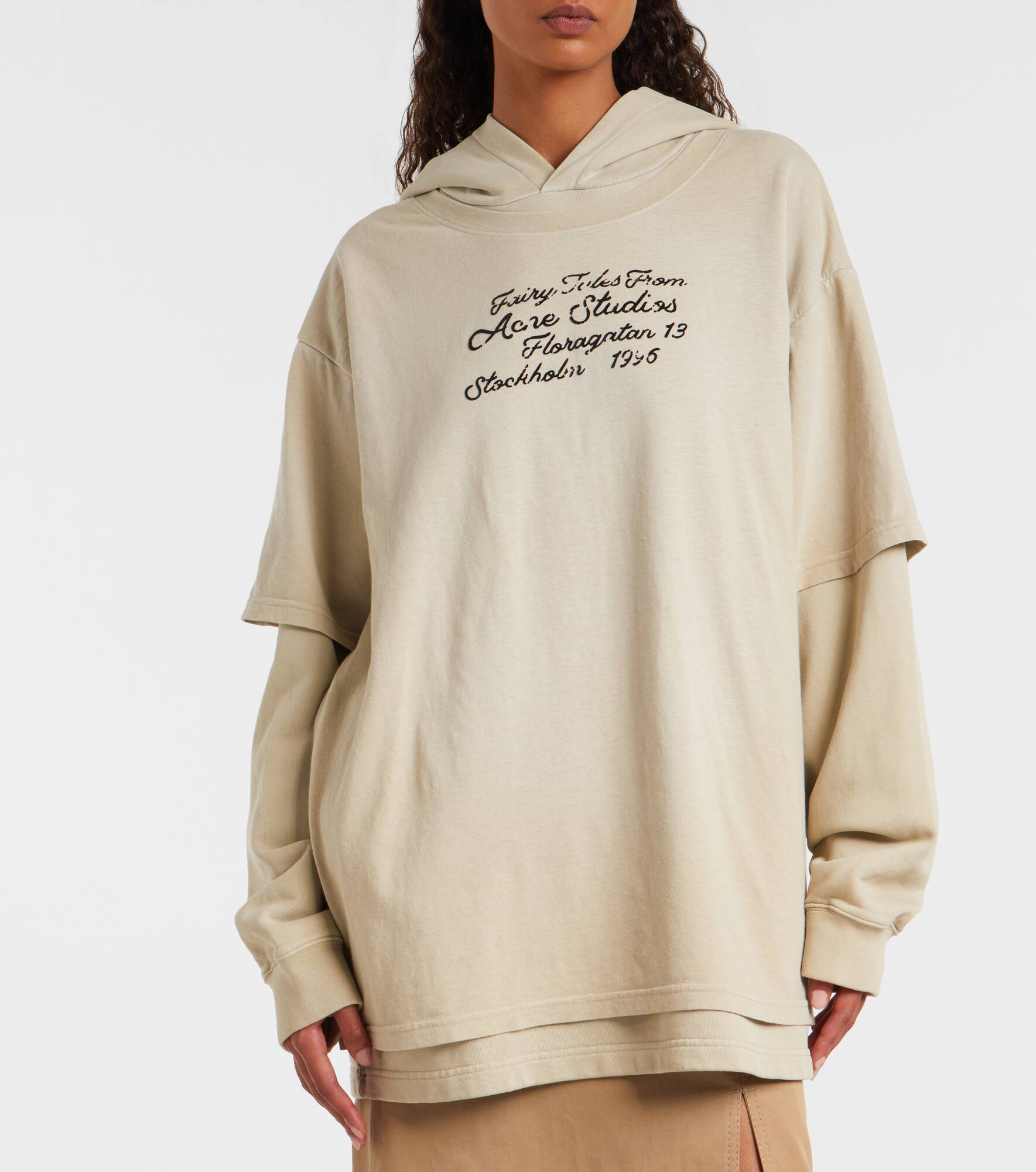 Layered cotton sweatshirt - 6
