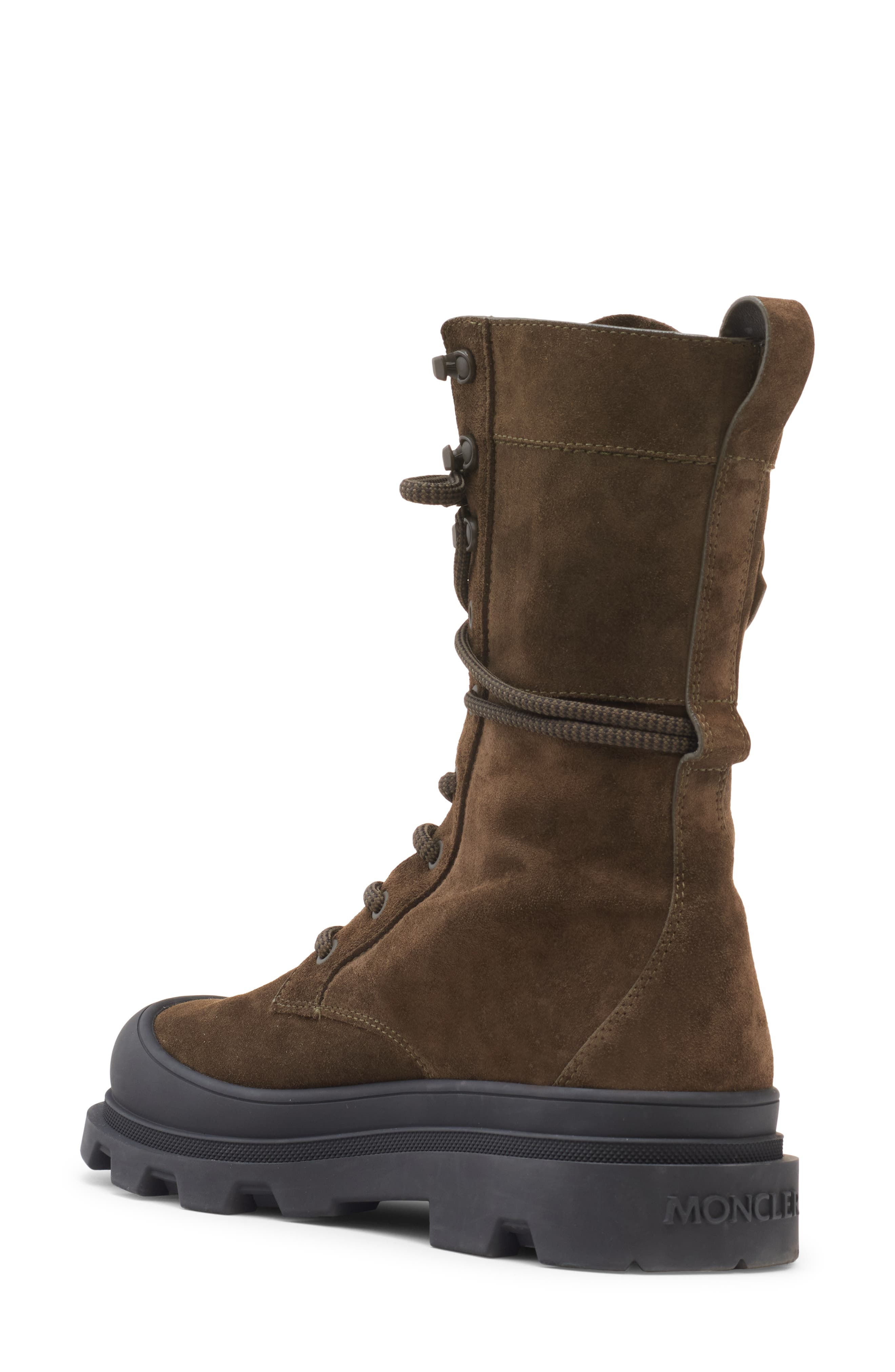 Moncler Vera Lace-Up Boot in Vintage Olive Green at Nordstrom - 2