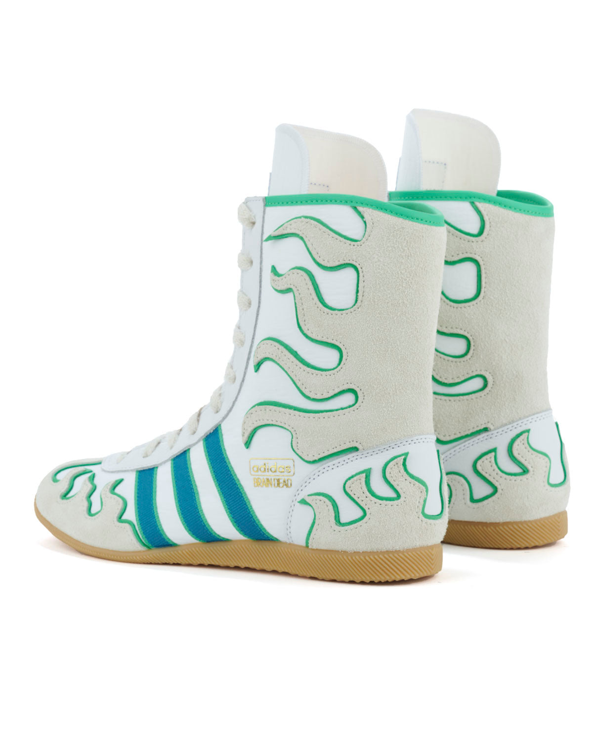 Brain Dead x adidas Japan Hi - White/Green - 4