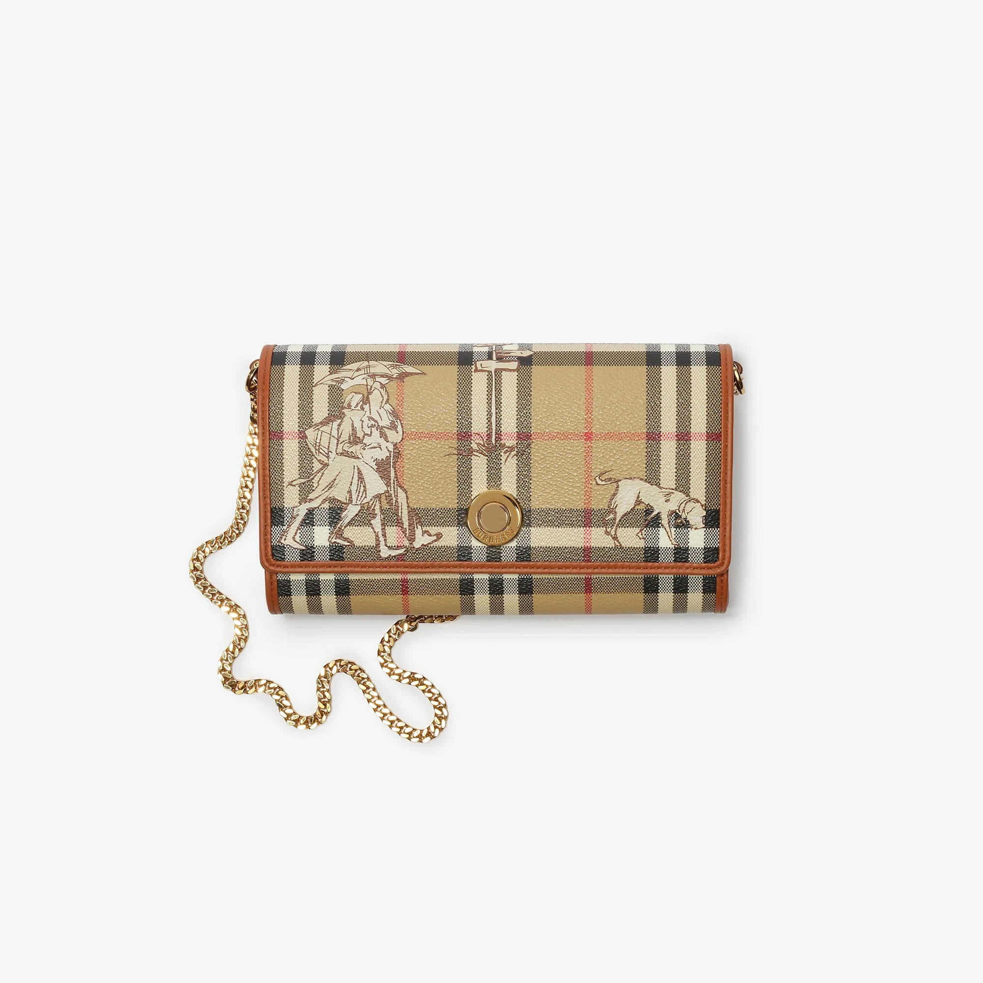 Check Mates Chain Strap Wallet - 1