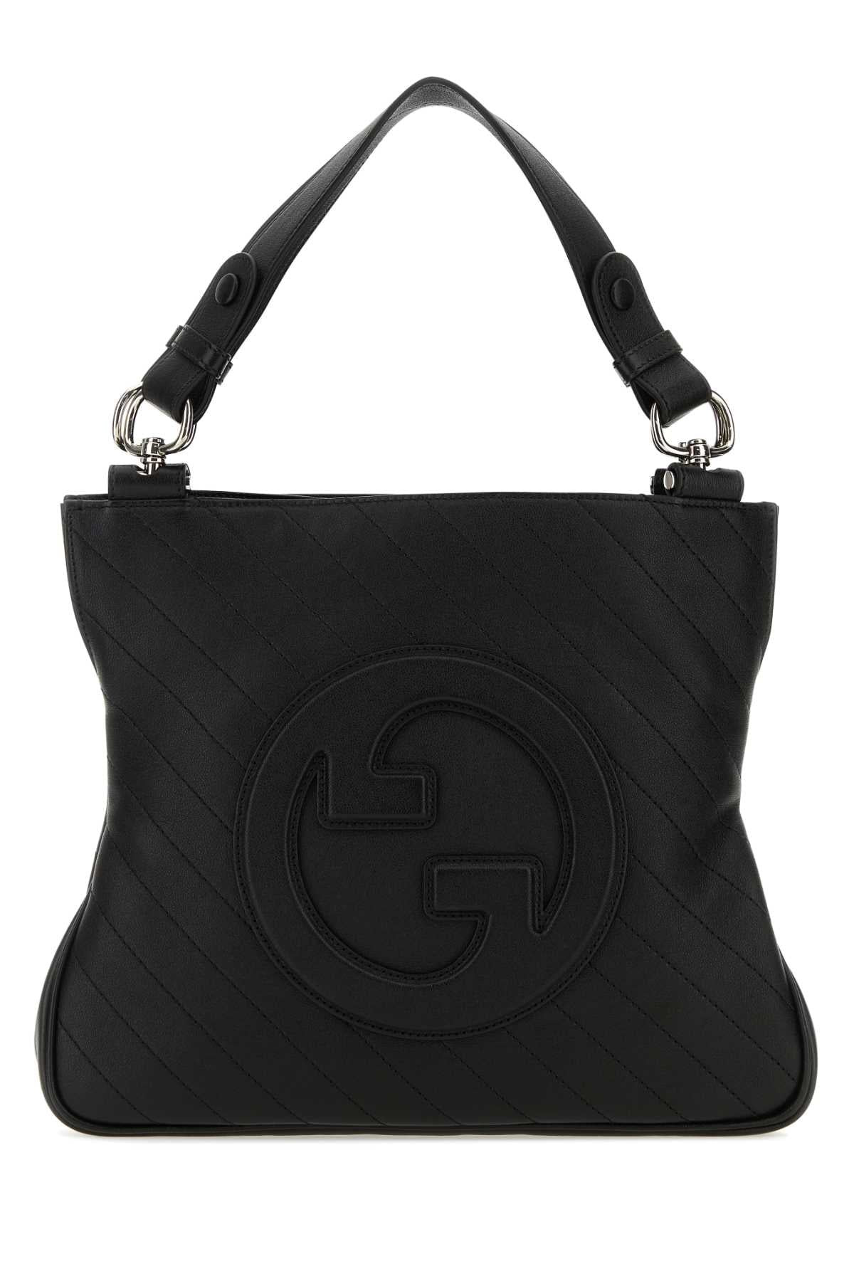 Gucci Women Black Leather Small Gucci Blondie Shopping Bag - 1