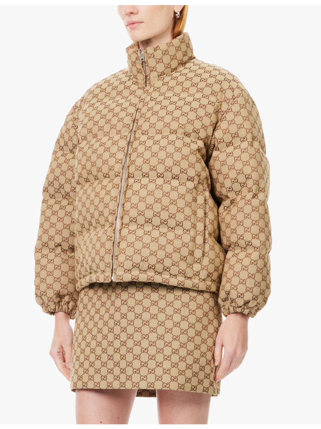 GG-logo cotton-canvas bomber jacket - 3