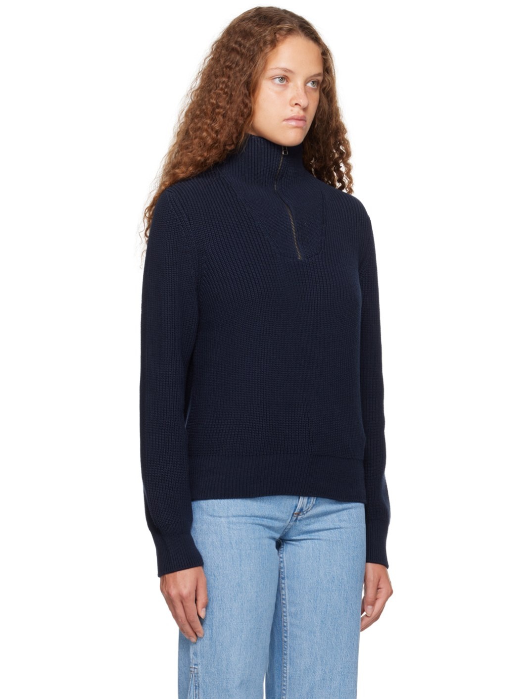 Navy Alexanne Turtleneck - 2