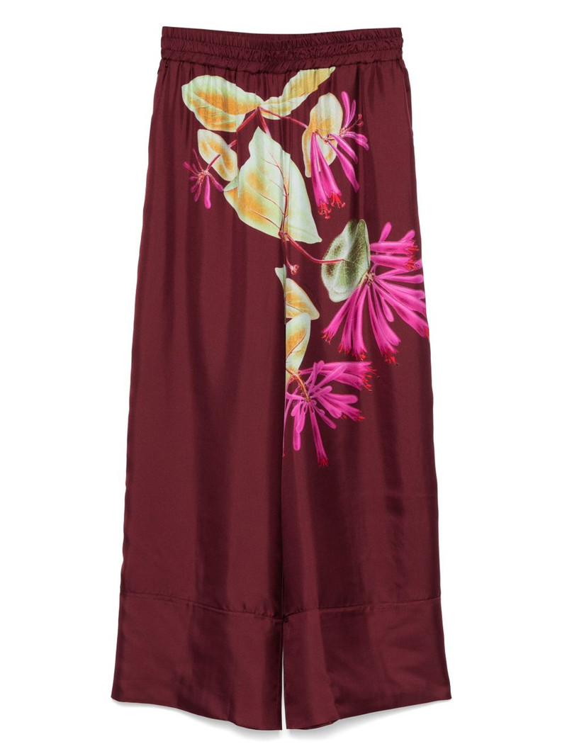 floral-print trousers 1