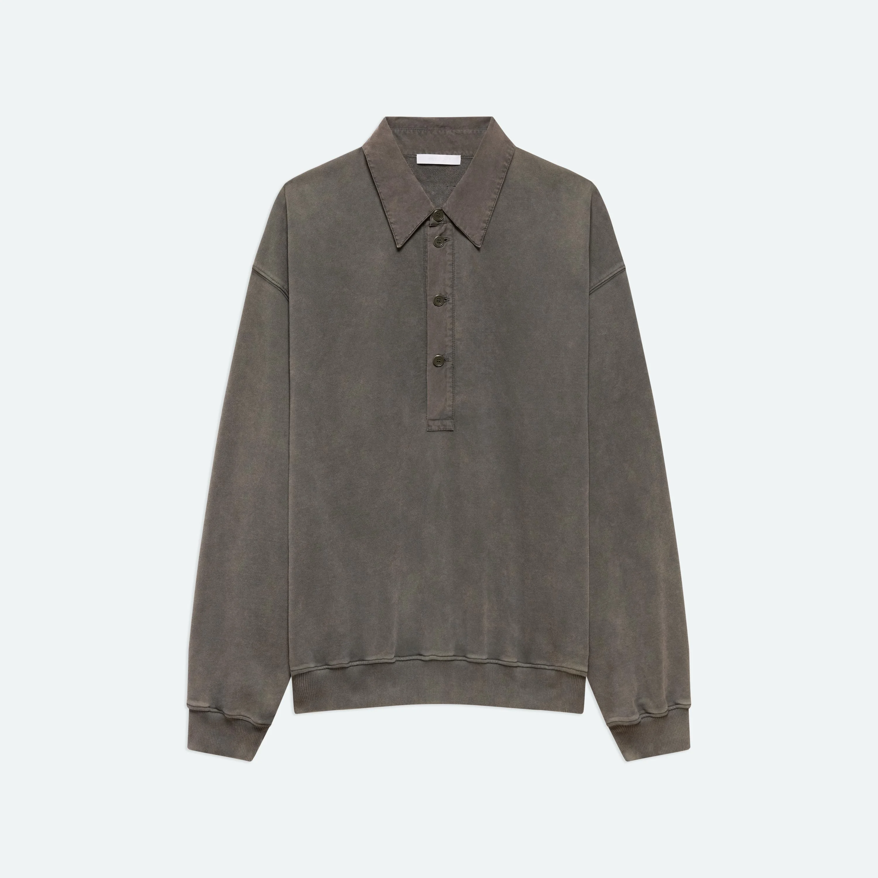 GARMENT-DYED TERRY POLO - 1