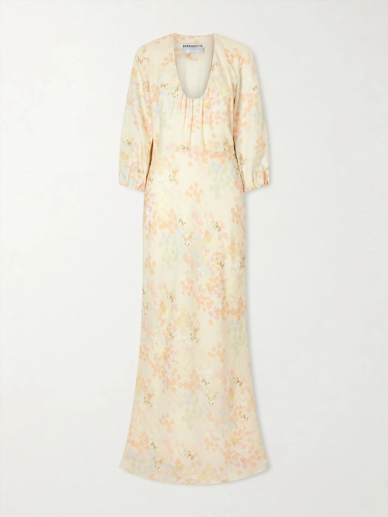 Beau Floral-print Linen Maxi Dress - 1