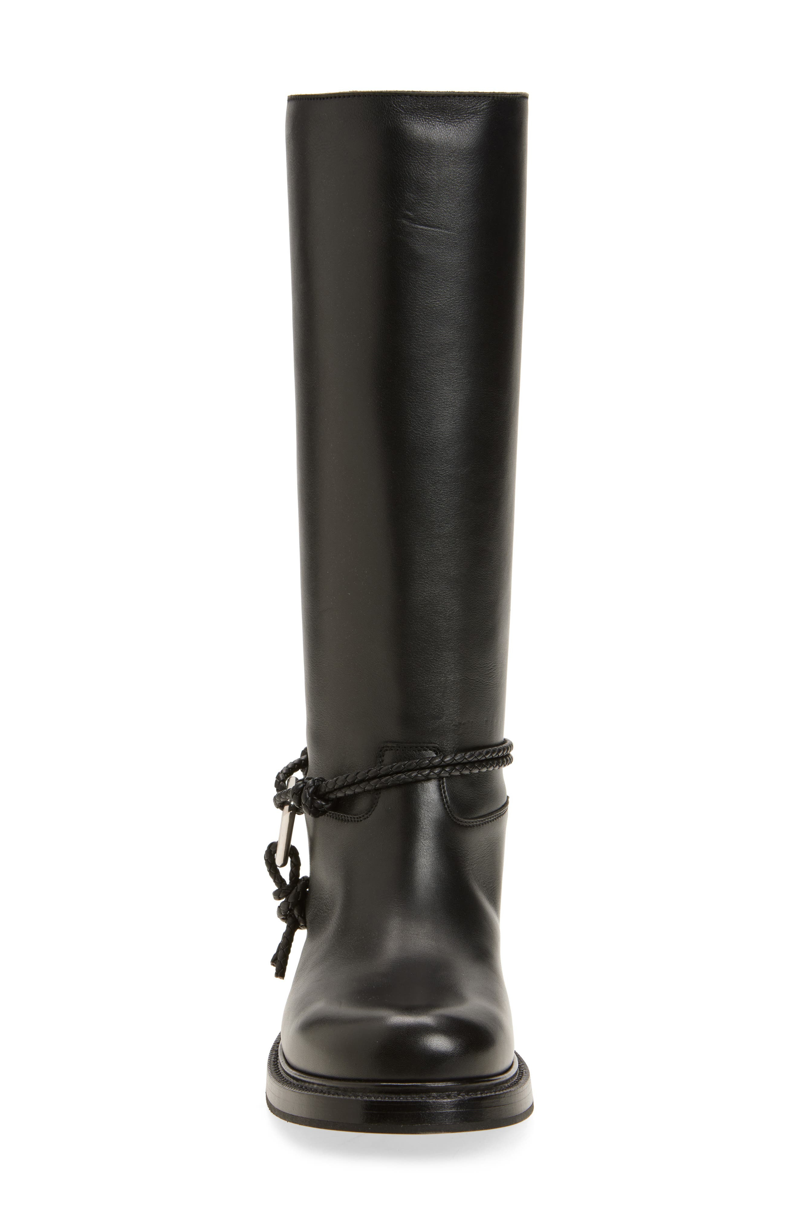 Bottega Veneta James Harness Riding Boot in 1000 Black at Nordstrom - 4