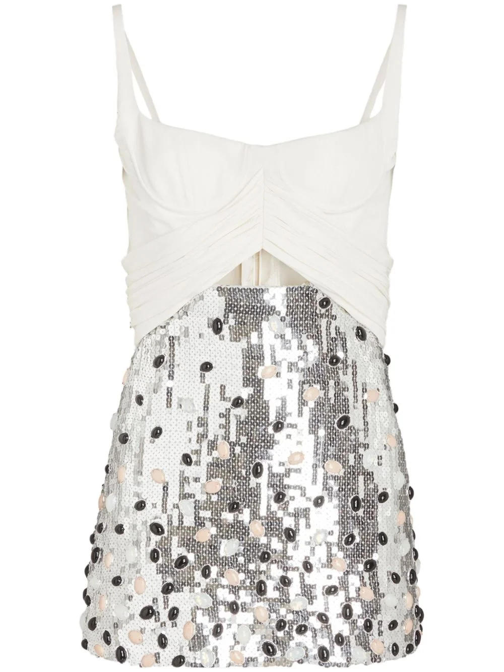 sequin embellishment short dress - 1
