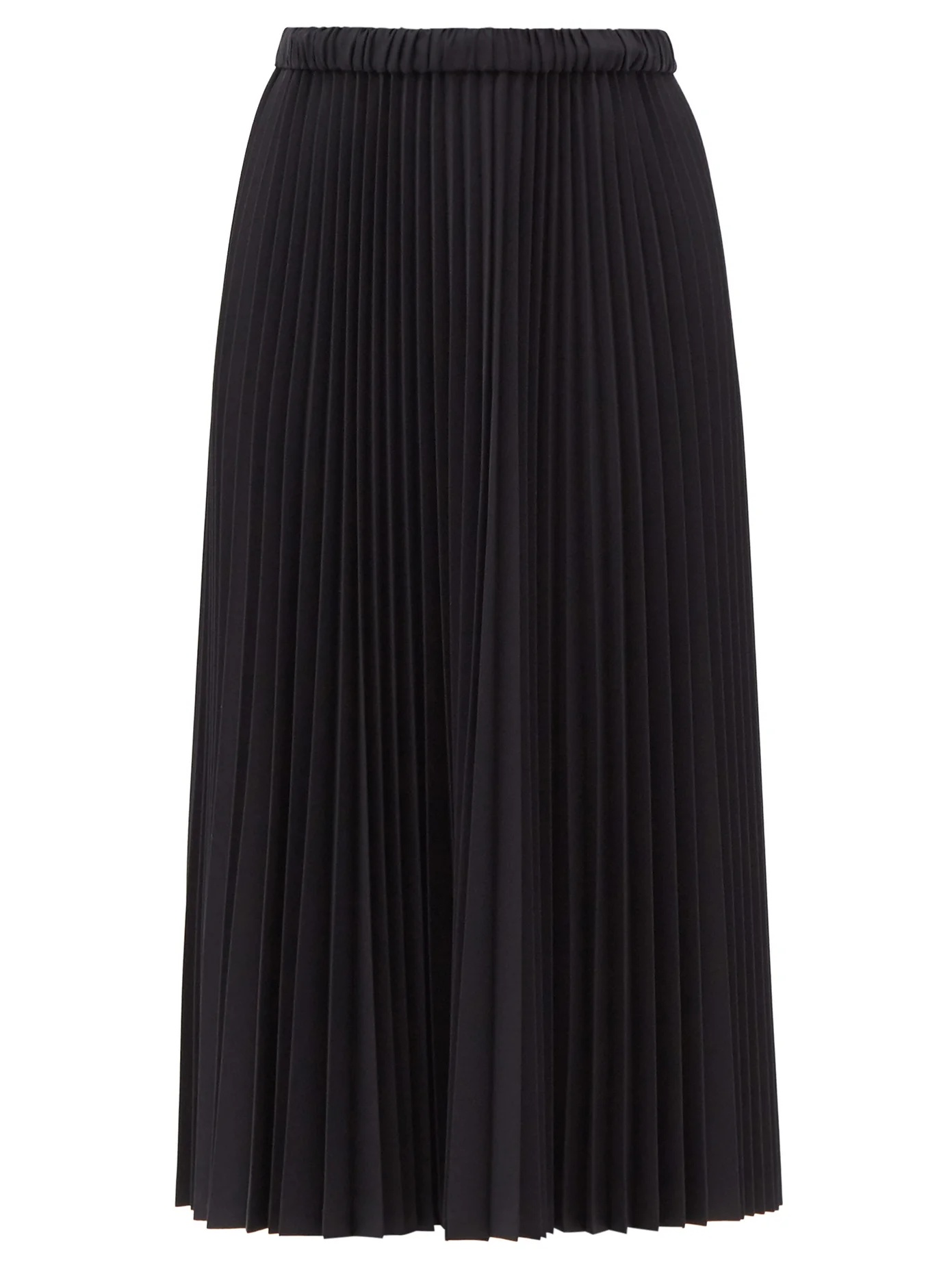 Plissé-knit jersey midi skirt - 1