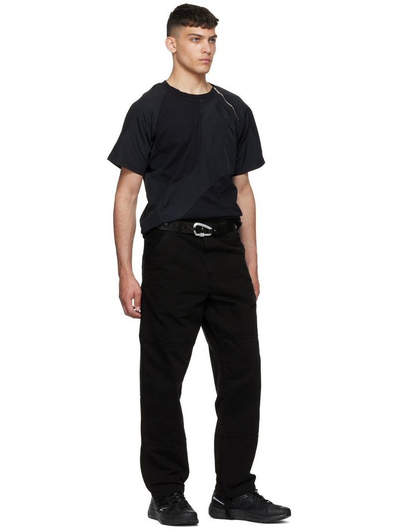 Black Leather Carabiner Belt 3